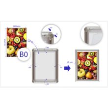 B/0 pattintós, alumínium plakátkeret