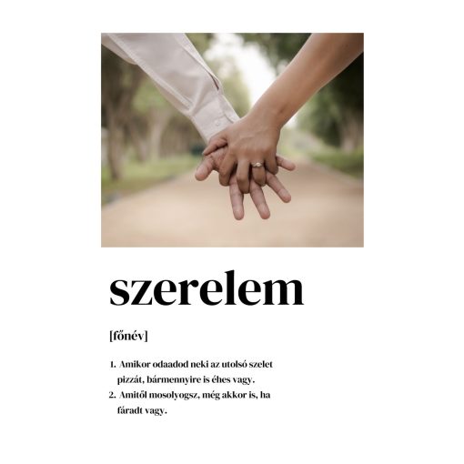 Szerelem definíció kép fekete kerettel
