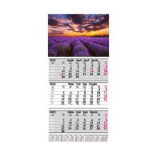 Speditőr naptár levendulás fejléccel 