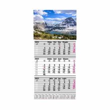 Speditőr naptár havas tájkép fejléccel 