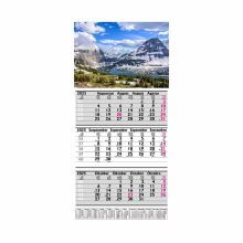 Speditőr naptár havas tájkép fejléccel 