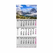 Speditőr naptár havas tájkép fejléccel 