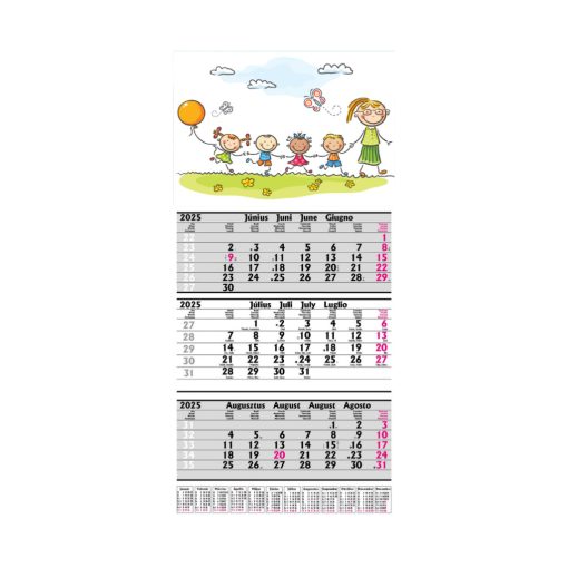 Speditőr naptár gyerekcsapat fejléccel (20-49 db)