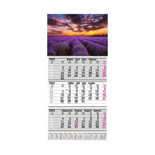 Speditőr naptár levendulás fejléccel (20-49 db)