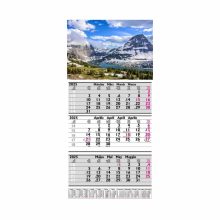 Speditőr naptár havas tájkép fejléccel (20-49 db)
