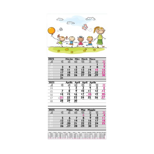 Speditőr naptár gyerekcsapat fejléccel (50 db-tól)
