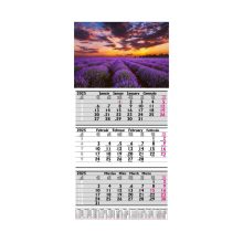 Speditőr naptár levendulás fejléccel (50 db-tól)