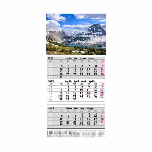 Speditőr naptár havas tájkép fejléccel (50 db-tól)