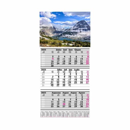 Speditőr naptár havas tájkép fejléccel (50 db-tól)